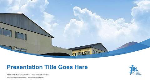 Health Science University Course/Courseware Creation PPT Template