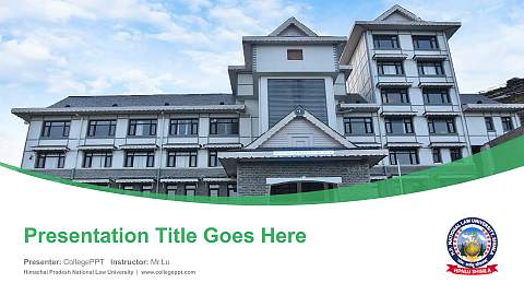 Himachal Pradesh National Law University Course/Courseware Creation PPT Template