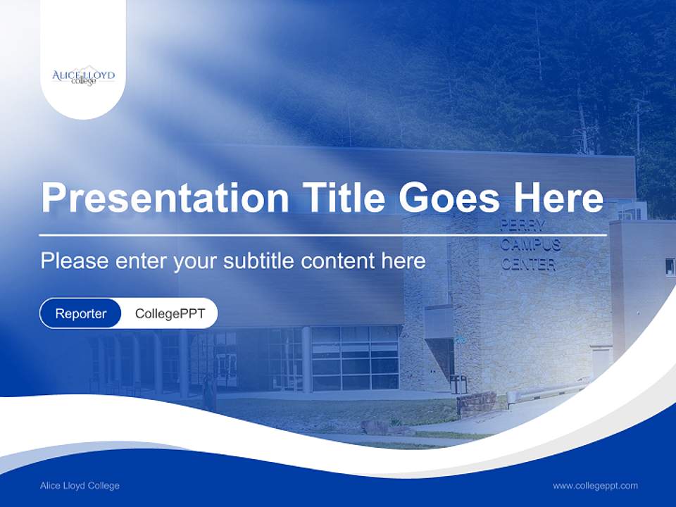 Alice Lloyd College Lecture Sharing and Networking Event PPT Template4:3 ratio PPT effect preview image4