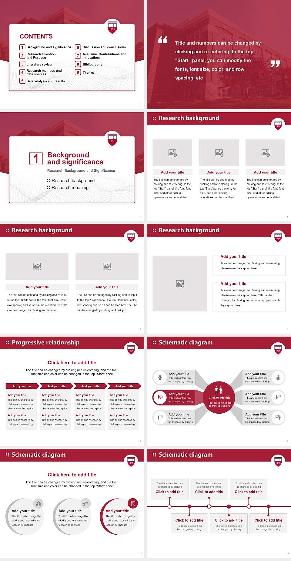 Albright College Graduation Thesis Defense PPT Template4:3 ratio PPT effect preview image2