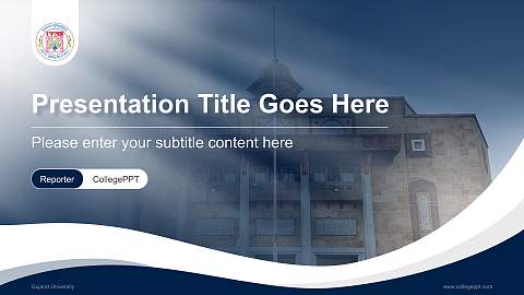 Gujarat University Lecture Sharing and Networking Event PPT Template