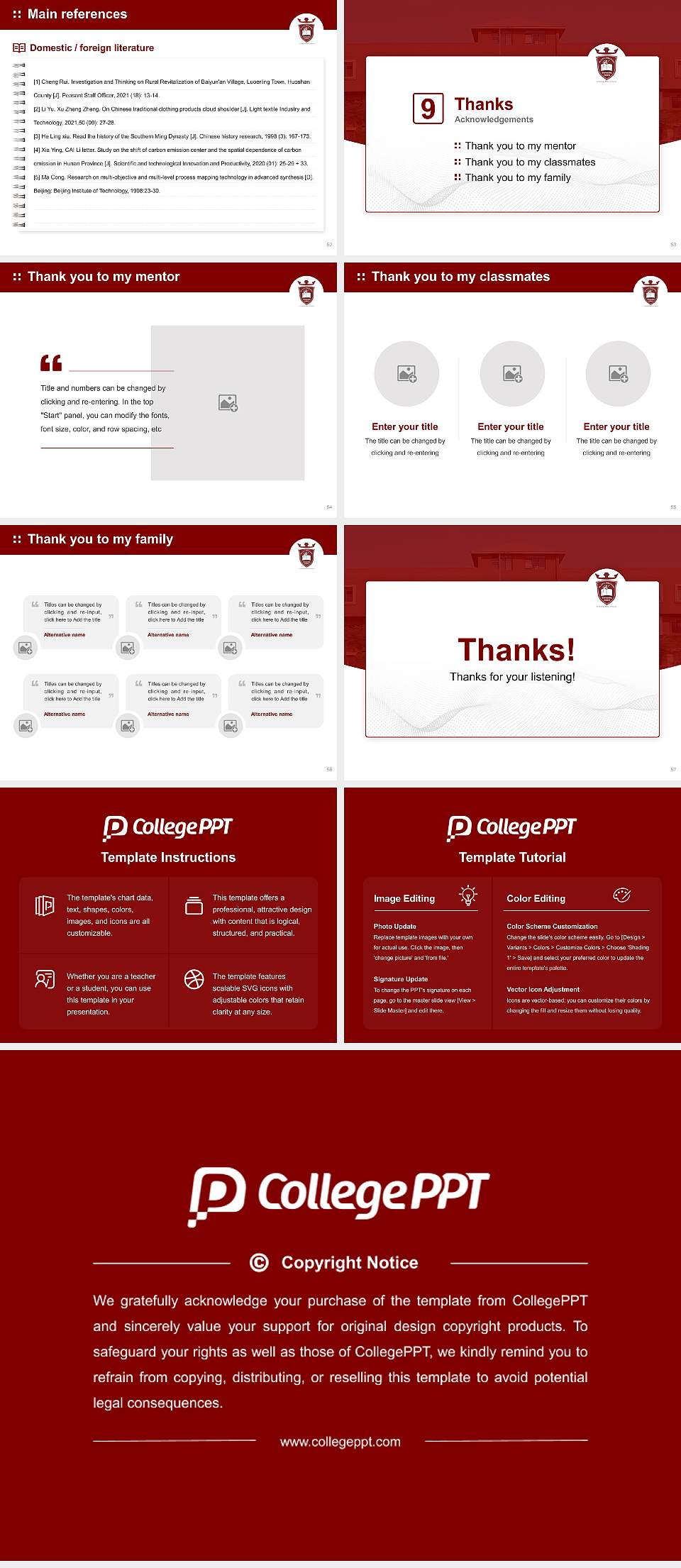 Dr. A.P.J. Abdul Kalam University Graduation Thesis Defense PPT Template4:3 ratio PPT effect preview image7