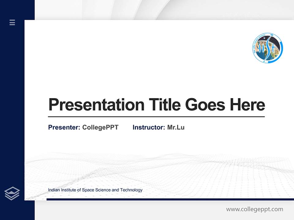 Indian Institute of Space Science and Technology Thesis Proposal/Graduation Defense PPT Template4:3 ratio PPT effect preview image5