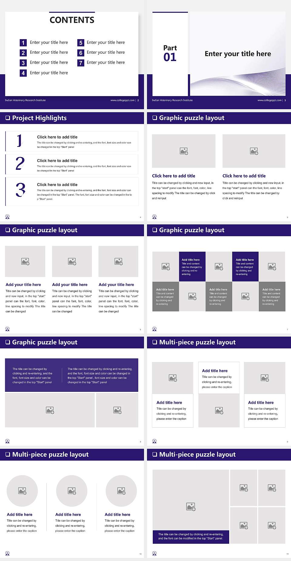 Indian Veterinary Research Institute General Purpose PPT Template4:3 ratio PPT effect preview image2
