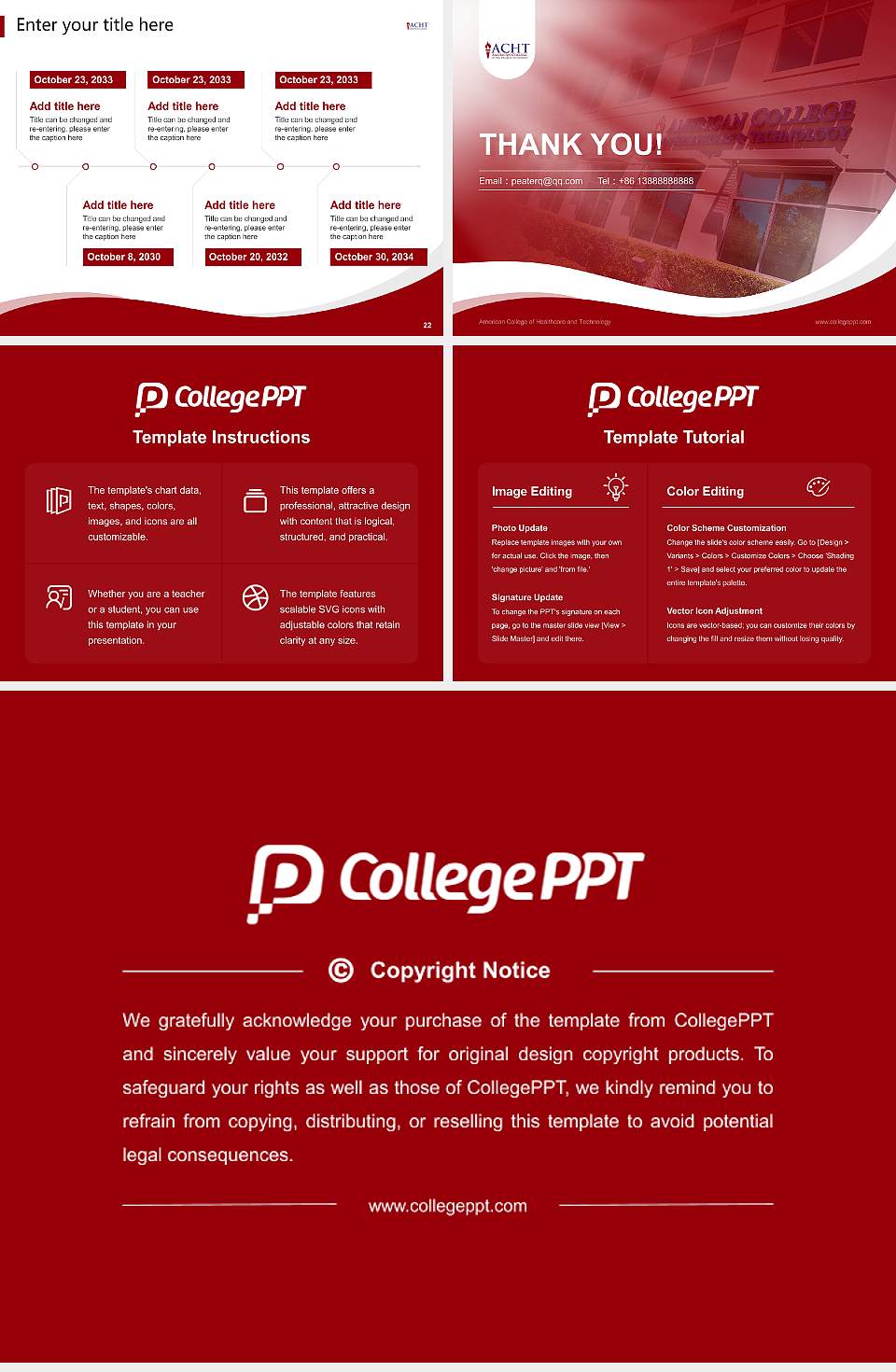 American College of Healthcare and Technology Lecture Sharing and Networking Event PPT Template4:3 ratio PPT effect preview image4