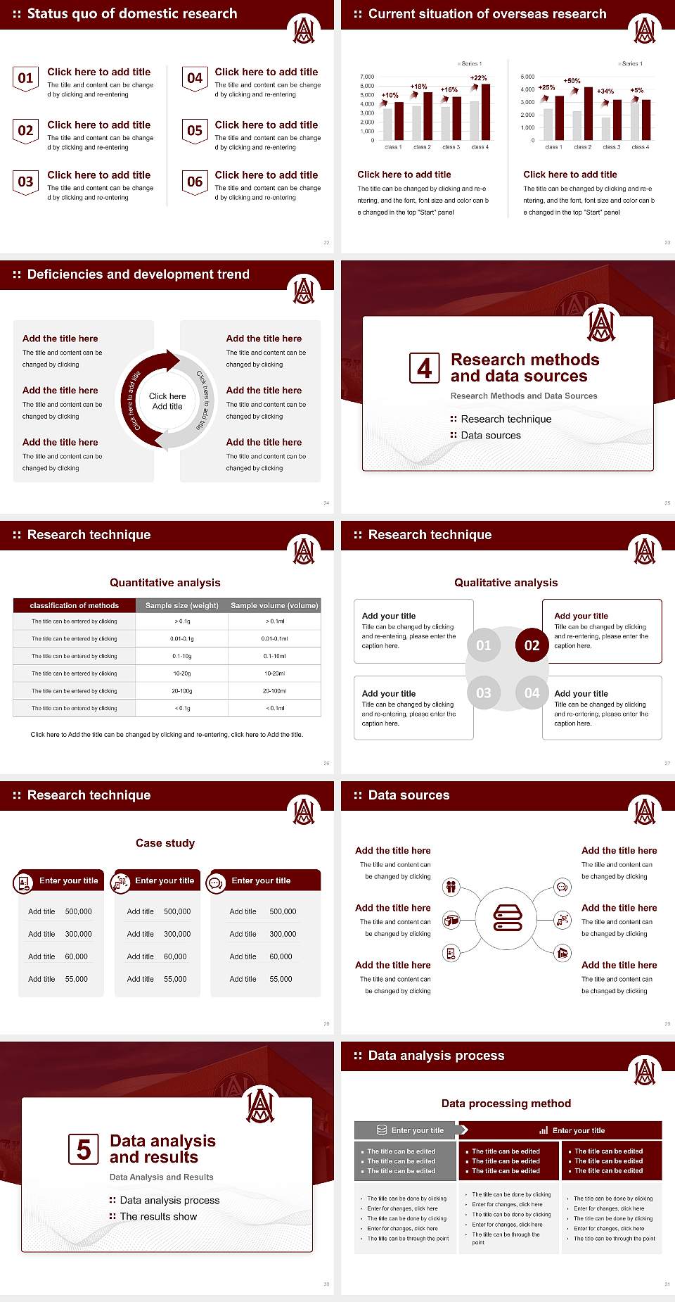 Alabama a & M University Graduation Thesis Defense PPT Template4:3 ratio PPT effect preview image4