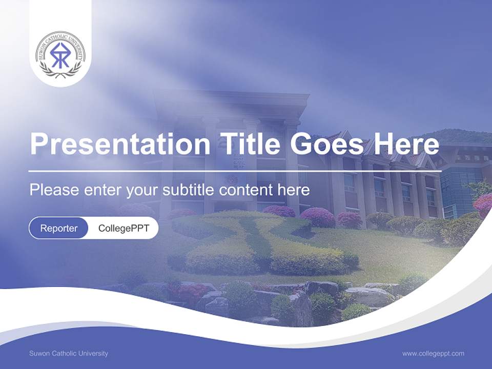 Suwon Catholic University Lecture Sharing and Networking Event PPT Template4:3 ratio PPT effect preview image4