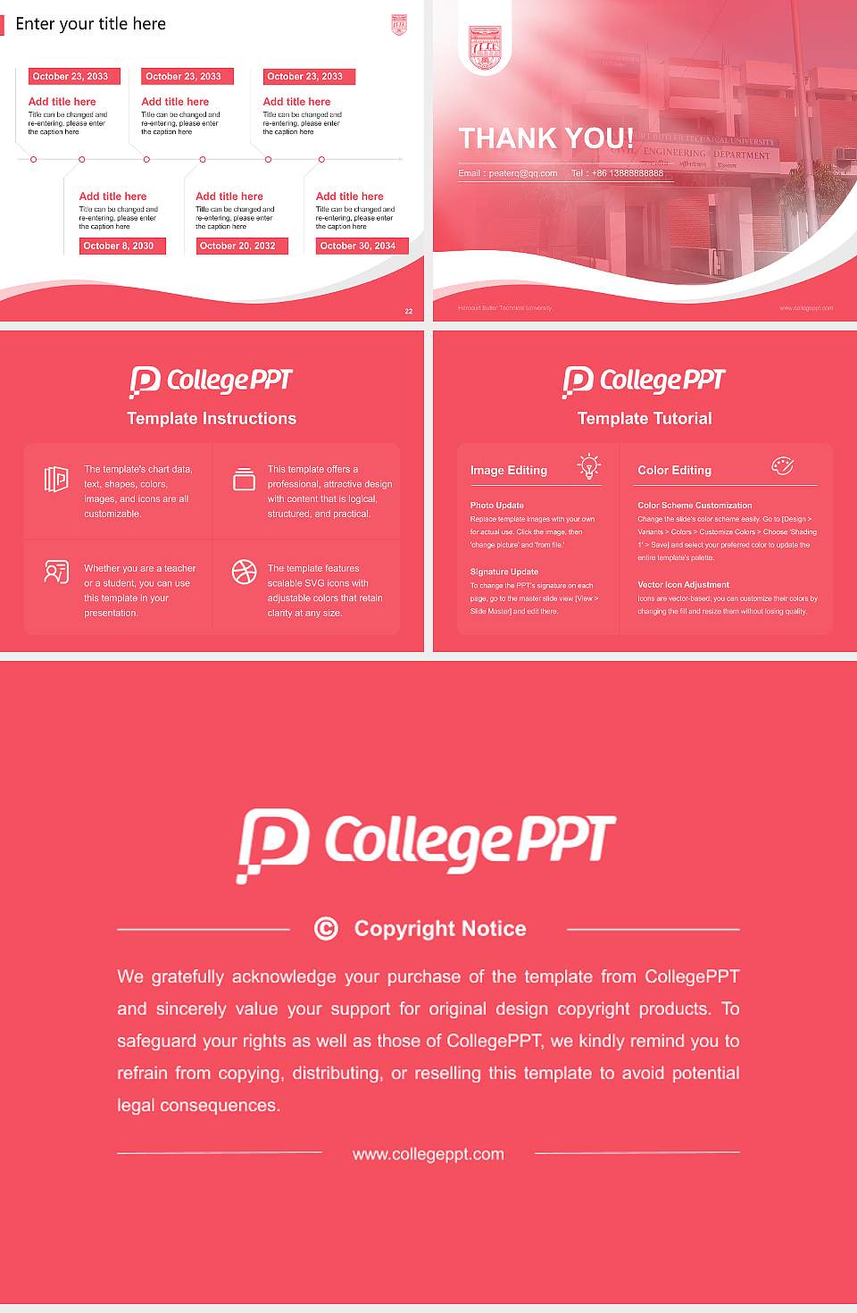 Harcourt Butler Technical University Lecture Sharing and Networking Event PPT Template4:3 ratio PPT effect preview image4
