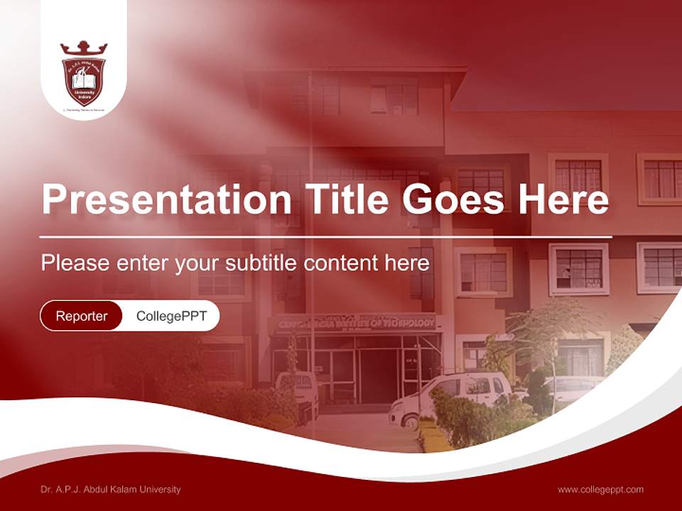 Dr. A.P.J. Abdul Kalam University Lecture Sharing and Networking Event PPT Template4:3 ratio PPT effect preview image4