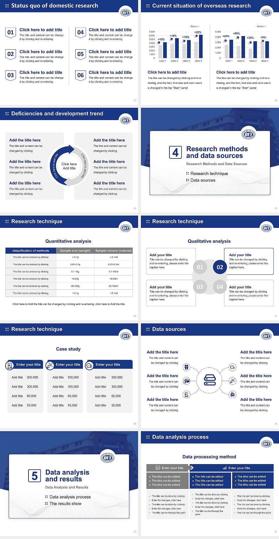 Indian Institute of Foreign Trade Graduation Thesis Defense PPT Template4:3 ratio PPT effect preview image4