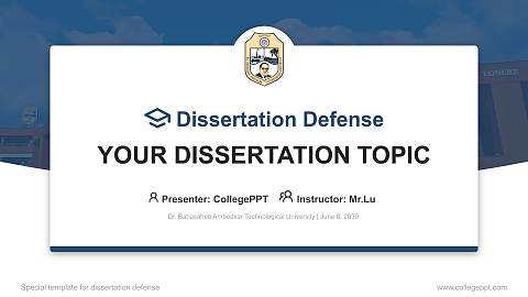 Dr. Babasaheb Ambedkar Technological University Graduation Thesis Defense PPT Template