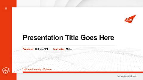 Hokkaido University of Science Thesis Proposal/Graduation Defense PPT Template