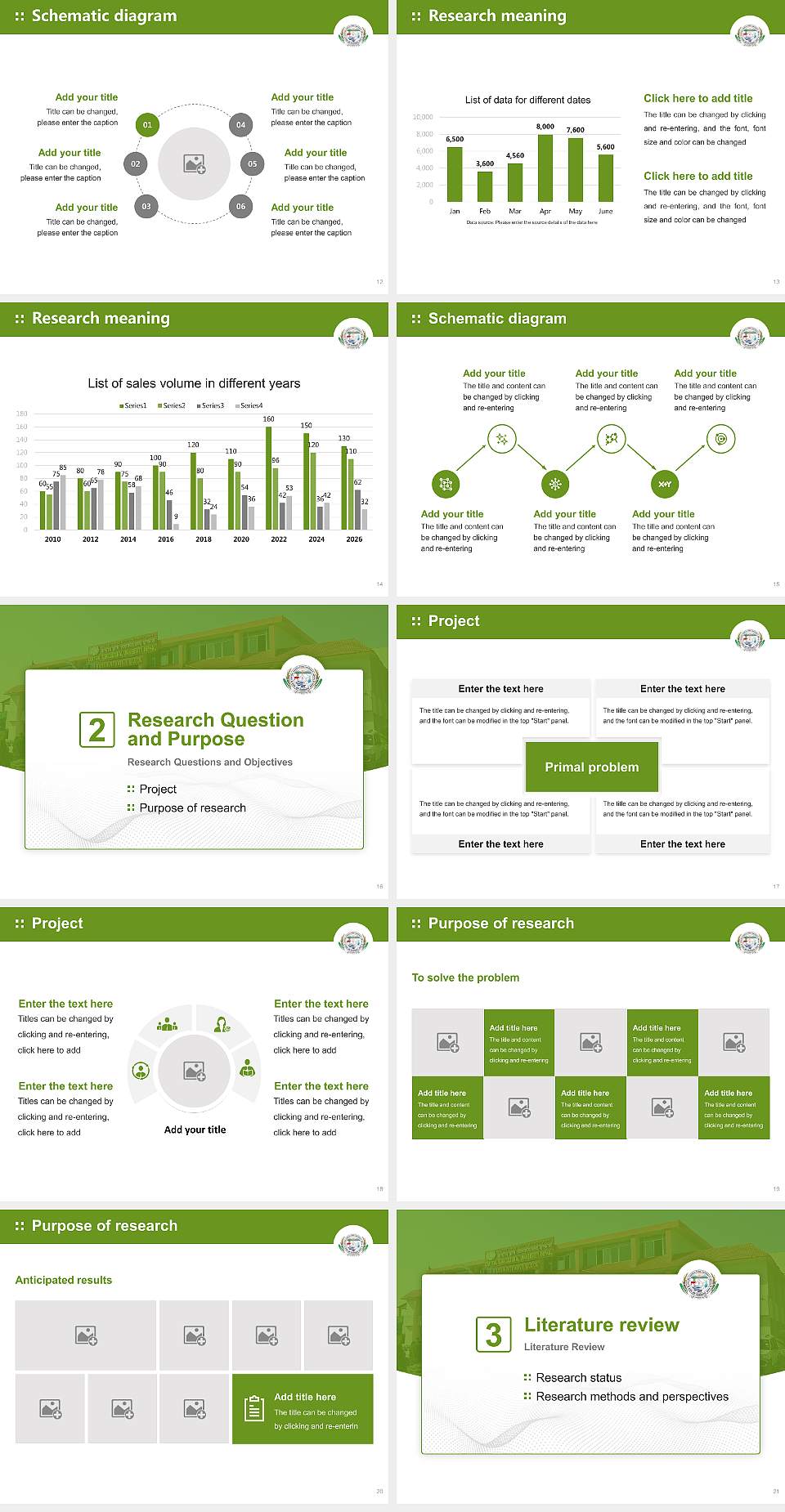 Central Agricultural University Graduation Thesis Defense PPT Template4:3 ratio PPT effect preview image3