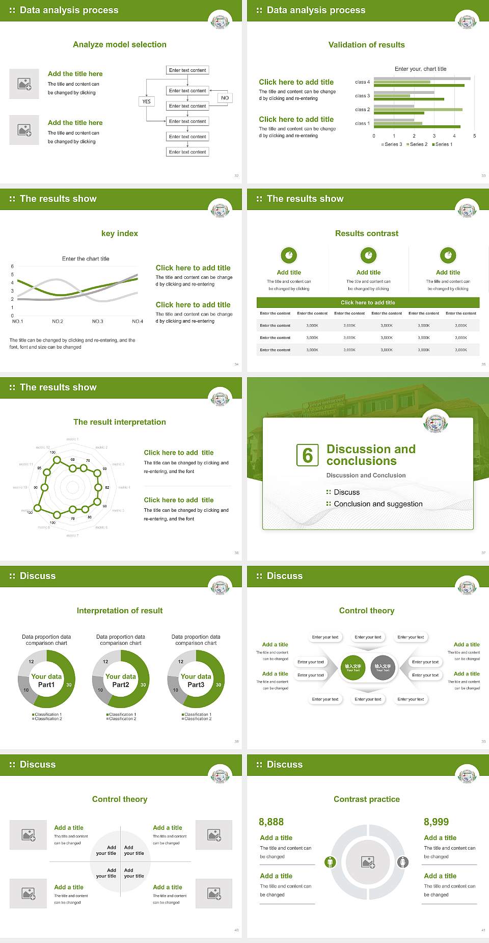 Central Agricultural University Graduation Thesis Defense PPT Template4:3 ratio PPT effect preview image5