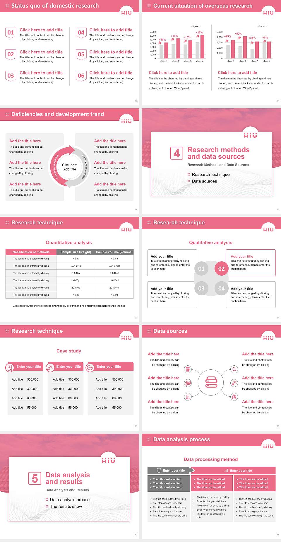 Hiroshima International University Graduation Thesis Defense PPT Template4:3 ratio PPT effect preview image4