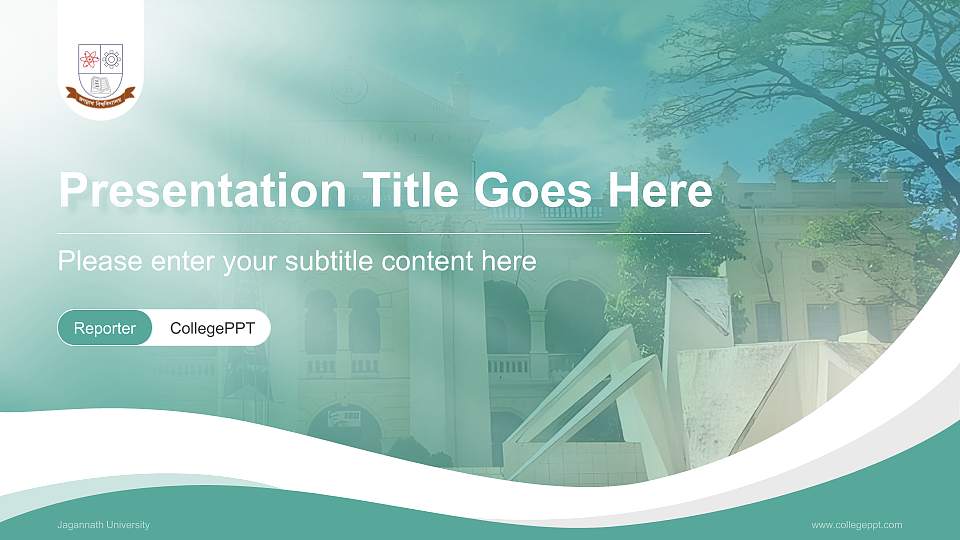 Jagannath University Lecture Sharing and Networking Event PPT Template16:9 ratio PPT effect preview image