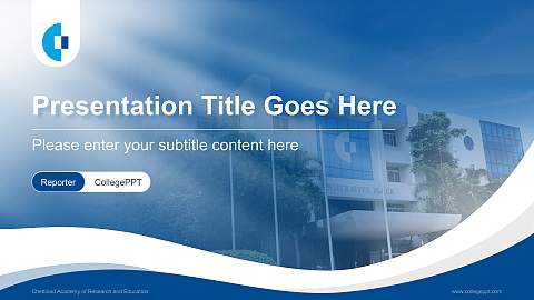 Chettinad Academy of Research and Education Lecture Sharing and Networking Event PPT Template