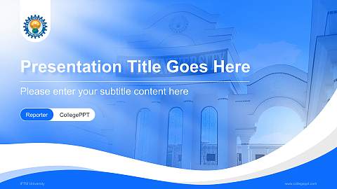 IFTM University Lecture Sharing and Networking Event PPT Template