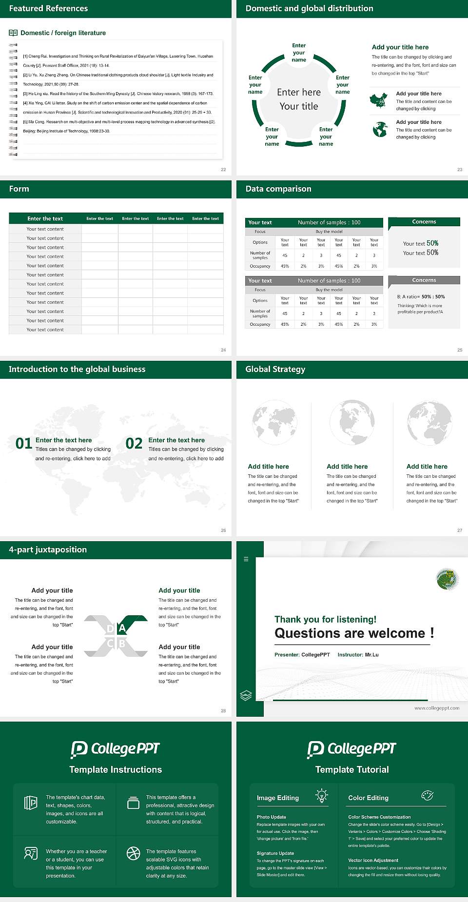 Hiroshima University Thesis Proposal/Graduation Defense PPT Template4:3 ratio PPT effect preview image4
