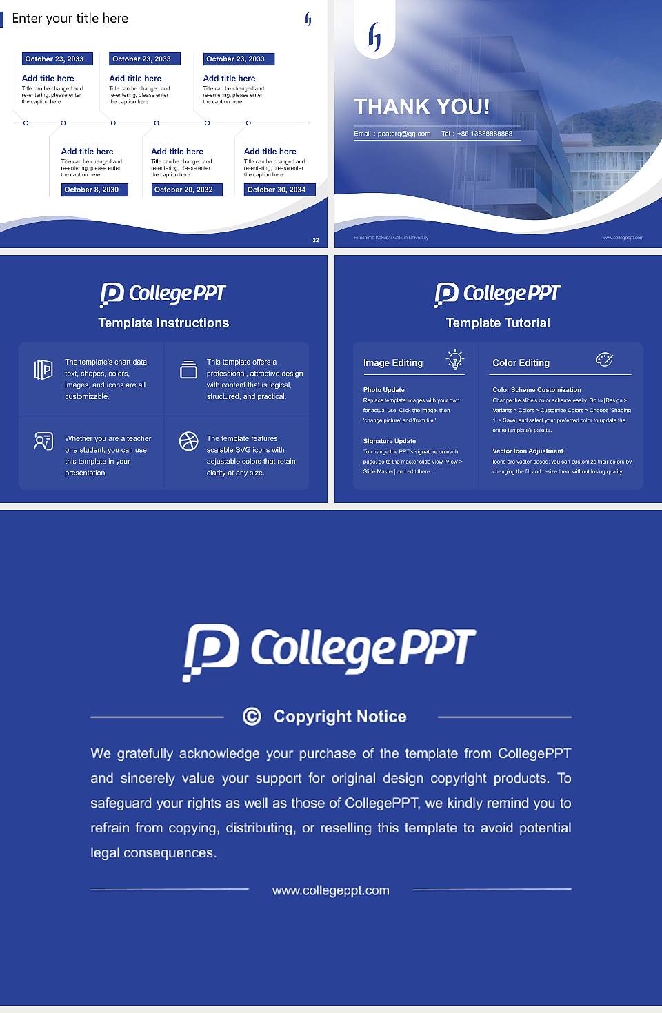 Hiroshima Kokusai Gakuin University Lecture Sharing and Networking Event PPT Template4:3 ratio PPT effect preview image4