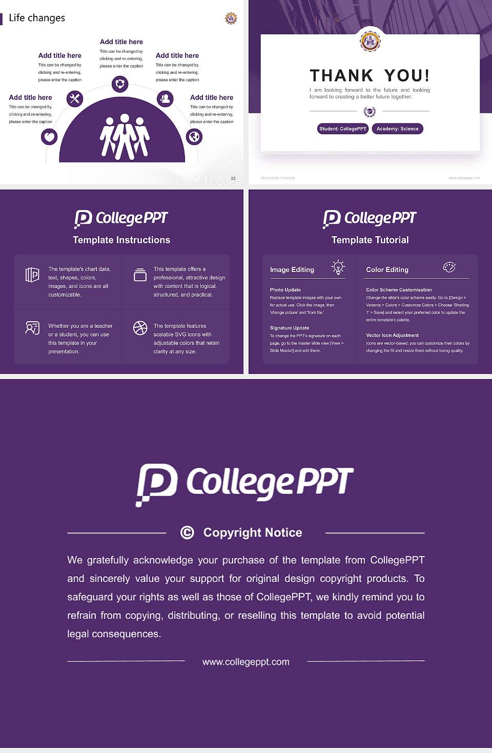 Alcorn State University National Scholarship Defense PPT Template4:3 ratio PPT effect preview image4