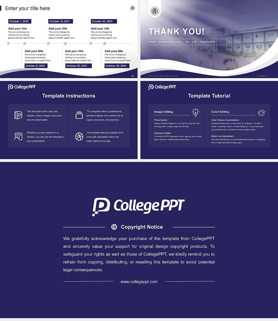 Dr. C.V. Raman University (Madhya Pradesh) Lecture Sharing and Networking Event PPT Template16:9 ratio PPT effect preview image4