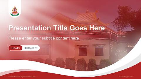 Central Institute of Higher Tibetan Studies Lecture Sharing and Networking Event PPT Template