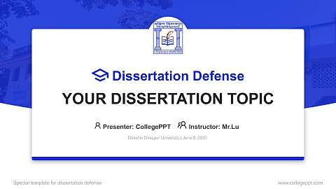 Dakshin Dinajpur University Graduation Thesis Defense PPT Template