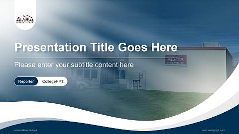 Alaska Bible College Lecture Sharing and Networking Event PPT Template