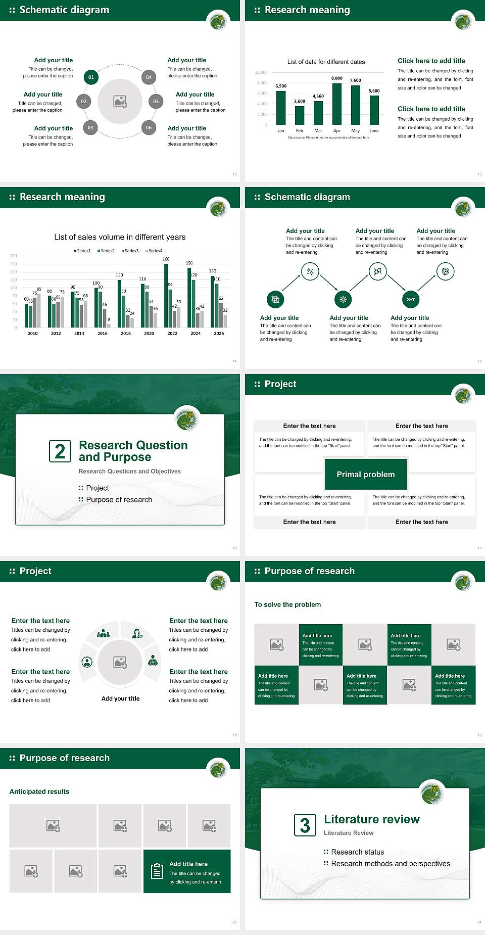 Hiroshima University Graduation Thesis Defense PPT Template4:3 ratio PPT effect preview image3