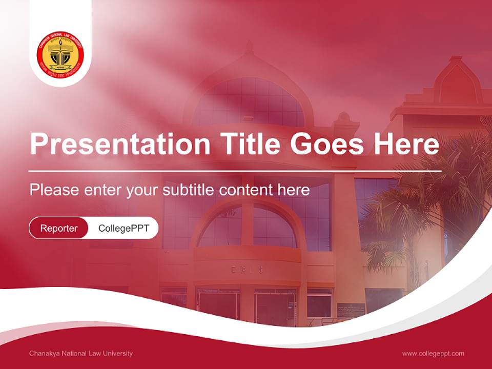 Chanakya National Law University Lecture Sharing and Networking Event PPT Template4:3 ratio PPT effect preview image4