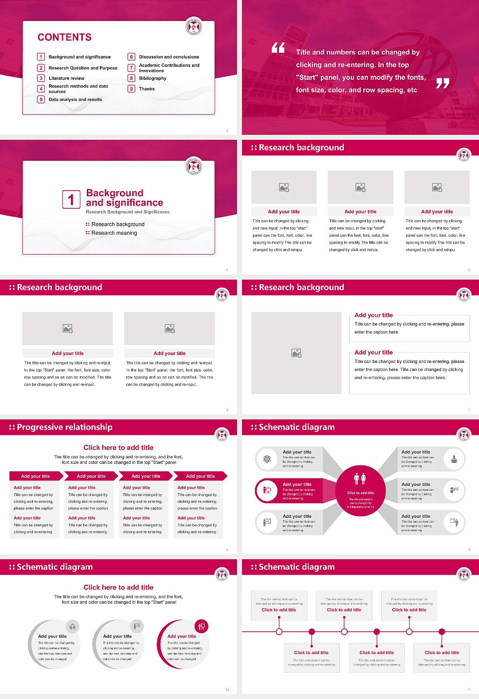 Pohang University of Science and Technology Graduation Thesis Defense PPT Template16:9 ratio PPT effect preview image2