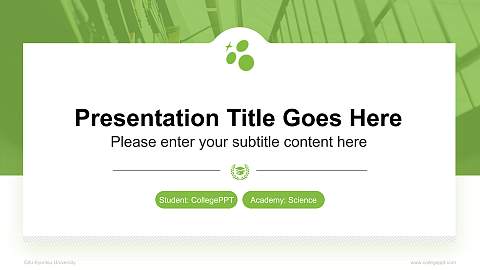 Gifu Kyoritsu University National Scholarship Defense PPT Template