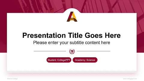 Alverno College National Scholarship Defense PPT Template