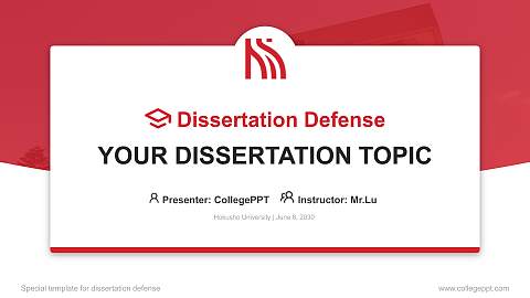 Hokusho University Graduation Thesis Defense PPT Template