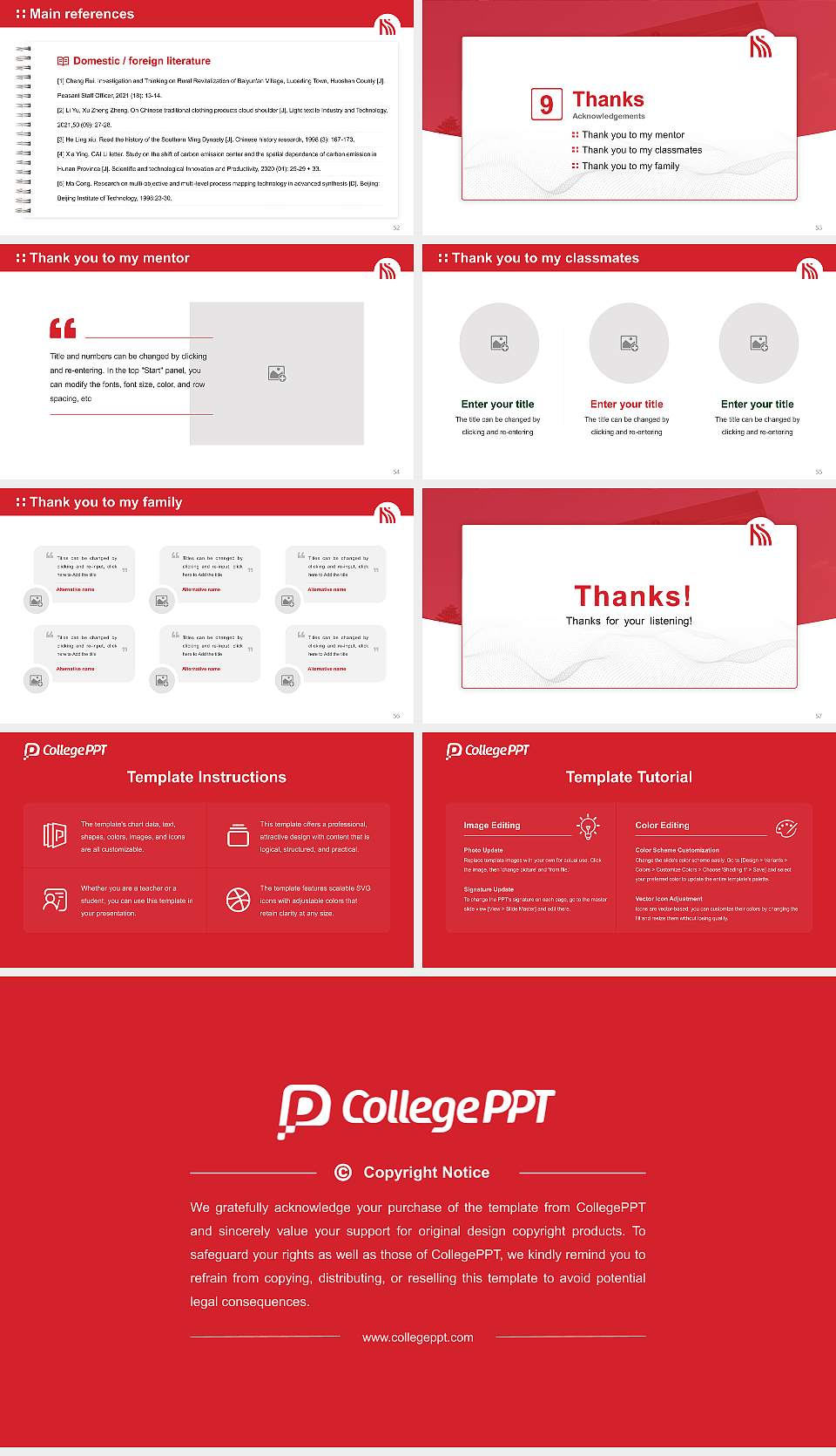 Hokusho University Graduation Thesis Defense PPT Template16:9 ratio PPT effect preview image7