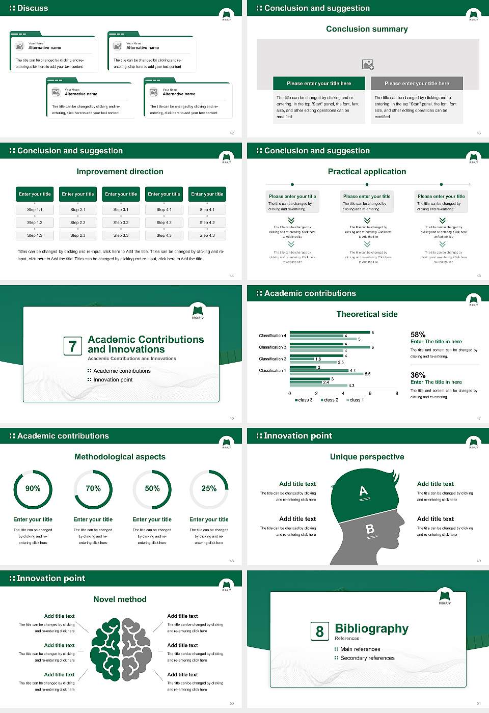 Hannan University Graduation Thesis Defense PPT Template16:9 ratio PPT effect preview image6