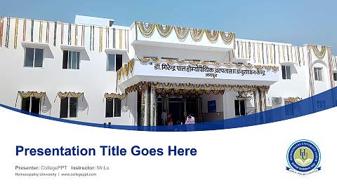 Homoeopathy University Course/Courseware Creation PPT Template