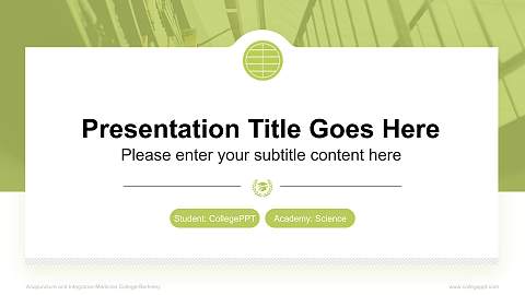 Acupuncture and Integrative Medicine College-Berkeley National Scholarship Defense PPT Template