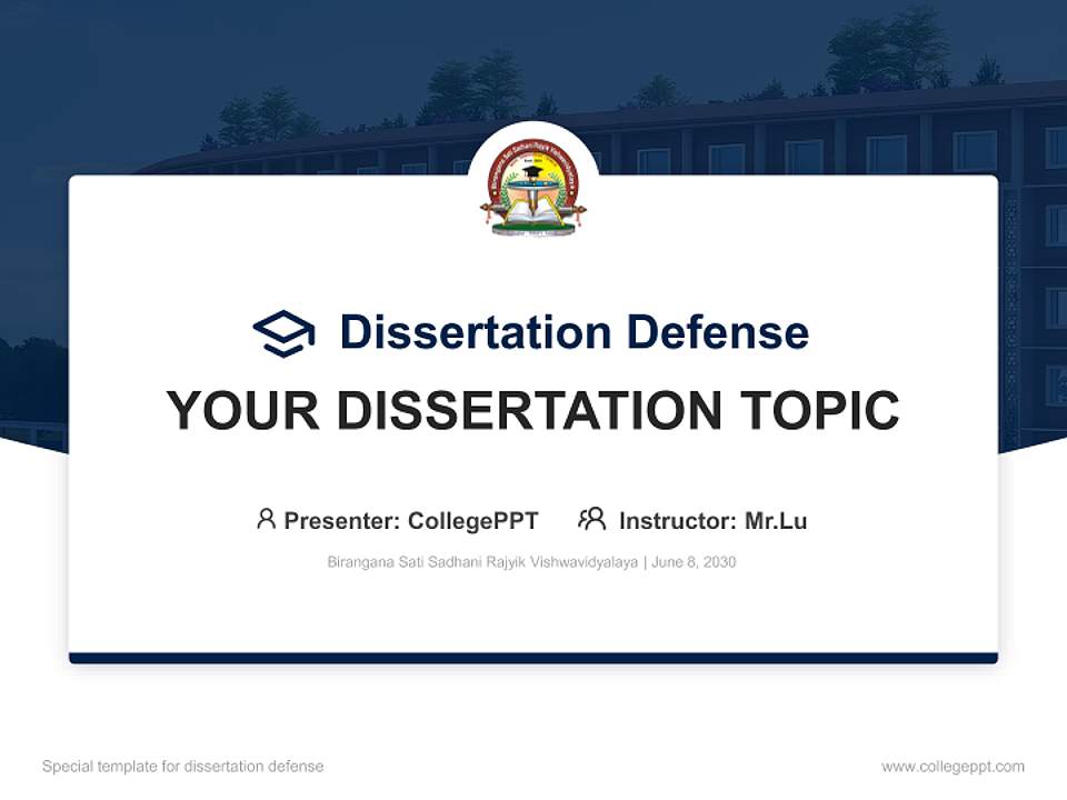 Birangana Sati Sadhani Rajyik Vishwavidyalaya Graduation Thesis Defense PPT Template4:3 ratio PPT effect preview image7