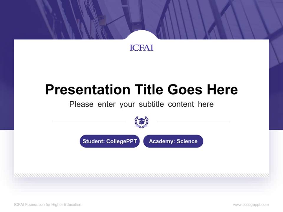 ICFAI Foundation for Higher Education National Scholarship Defense PPT Template4:3 ratio PPT effect preview image4