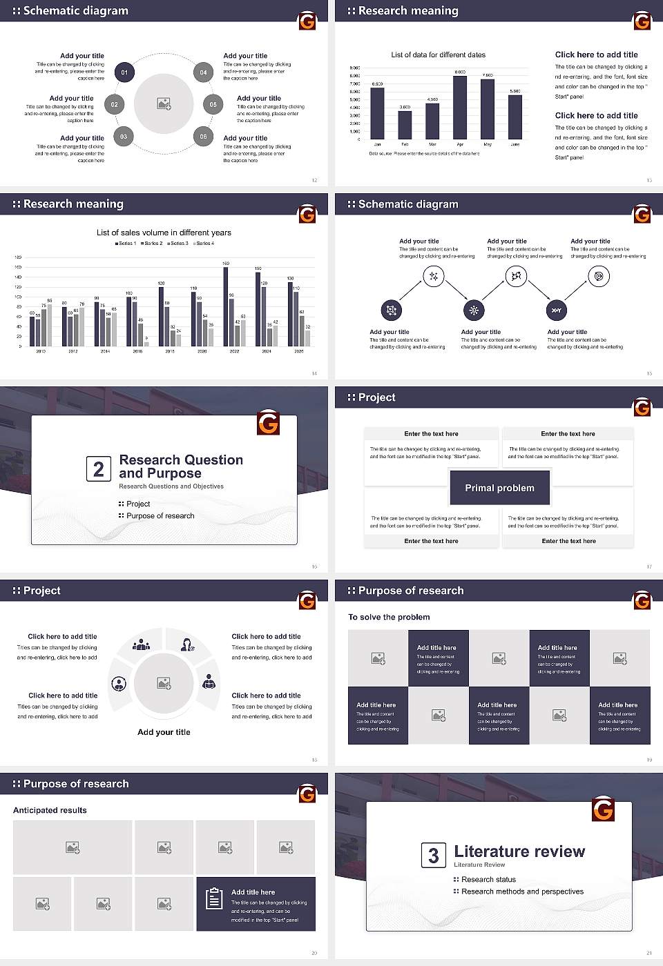 Garden City University Graduation Thesis Defense PPT Template16:9 ratio PPT effect preview image3