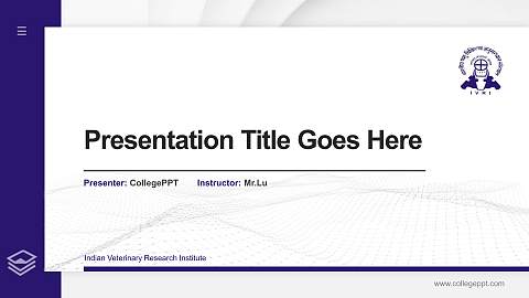 Indian Veterinary Research Institute Thesis Proposal/Graduation Defense PPT Template