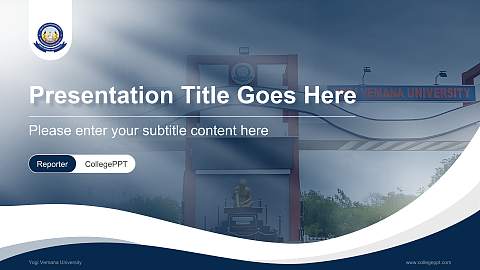 Yogi Vemana University Lecture Sharing and Networking Event PPT Template