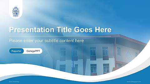 Goa University Lecture Sharing and Networking Event PPT Template