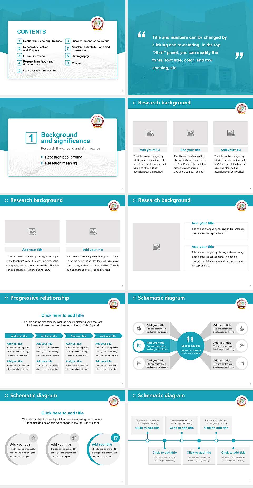 Bhakta Kavi Narsinh Mehta University Graduation Thesis Defense PPT Template4:3 ratio PPT effect preview image2