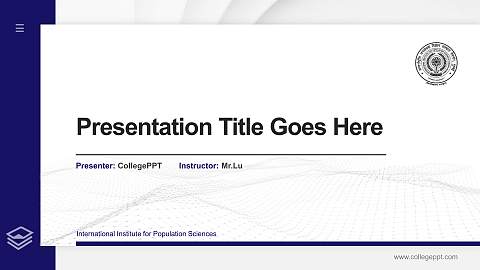 International Institute for Population Sciences Thesis Proposal/Graduation Defense PPT Template