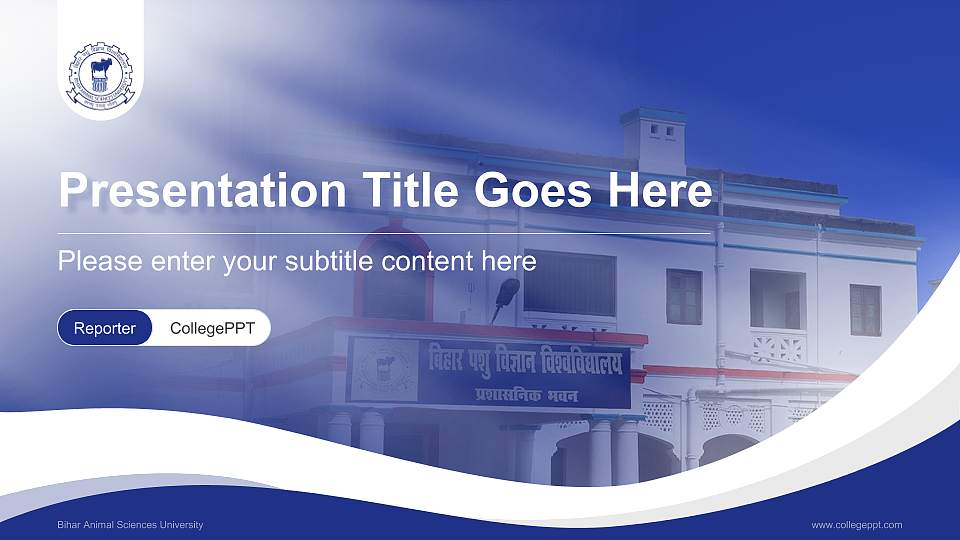 Bihar Animal Sciences University Lecture Sharing and Networking Event PPT Template16:9 ratio PPT effect preview image