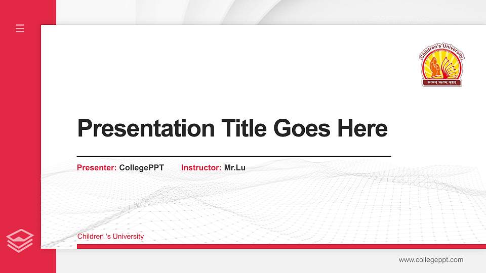 Children ‘s University Thesis Proposal/Graduation Defense PPT Template16:9 ratio PPT effect preview image