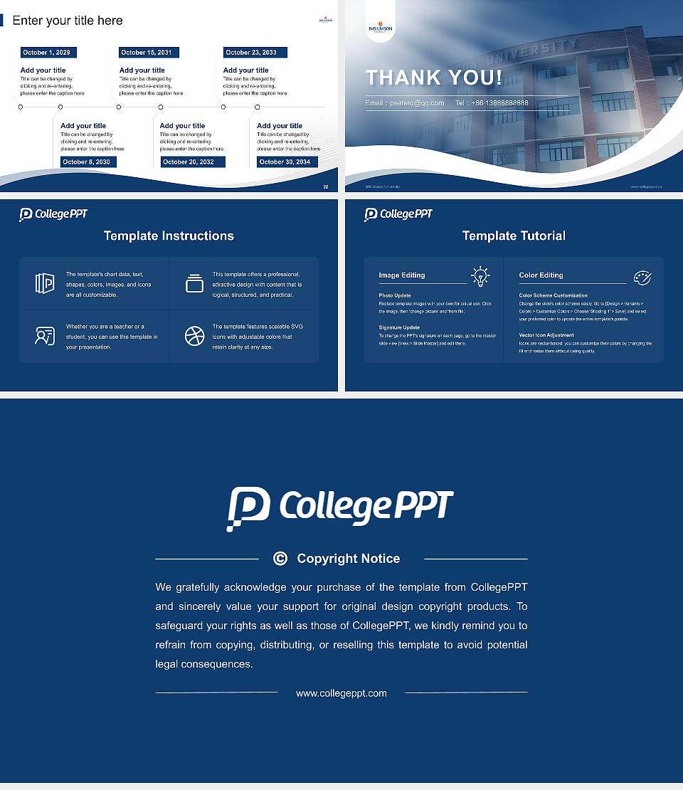 IMS Unison University Lecture Sharing and Networking Event PPT Template16:9 ratio PPT effect preview image4